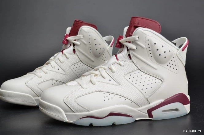 Rep white Retro Jordan Maroon 384664-116 Air 6 0711